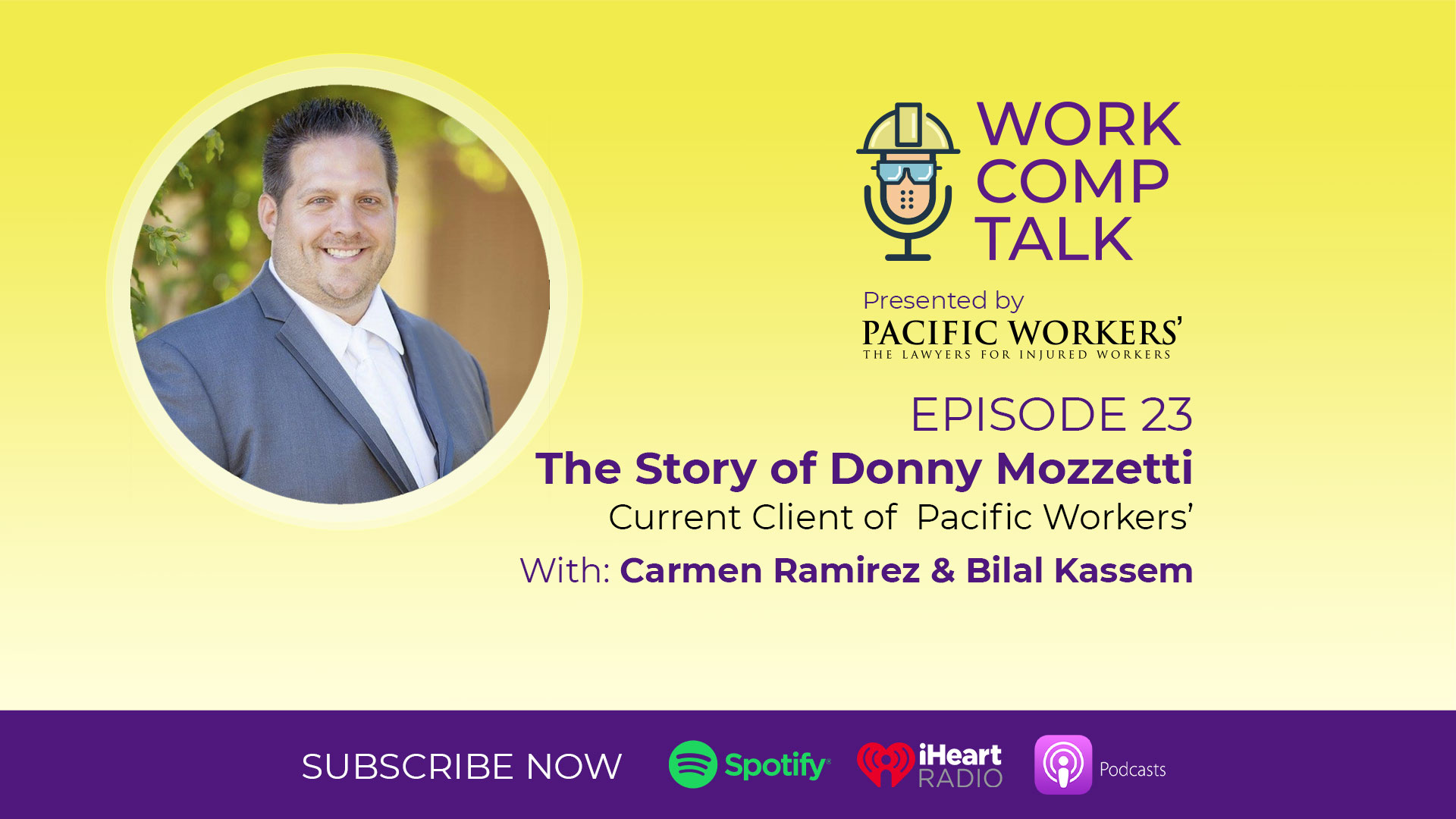 Work Comp Talk Episode 23 - The Story of Donny Mozzetti - Work Comp ...