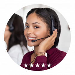 Customer Service Rep with Headset